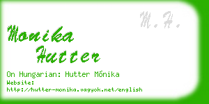 monika hutter business card