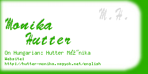 monika hutter business card